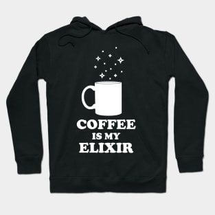 Coffee Is My Elixir - White Edition Hoodie